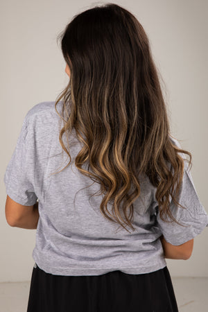 Heather Grey Alabama Cropped Tee