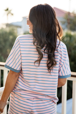 Give You Joy Striped Casual Top - DU DEAL