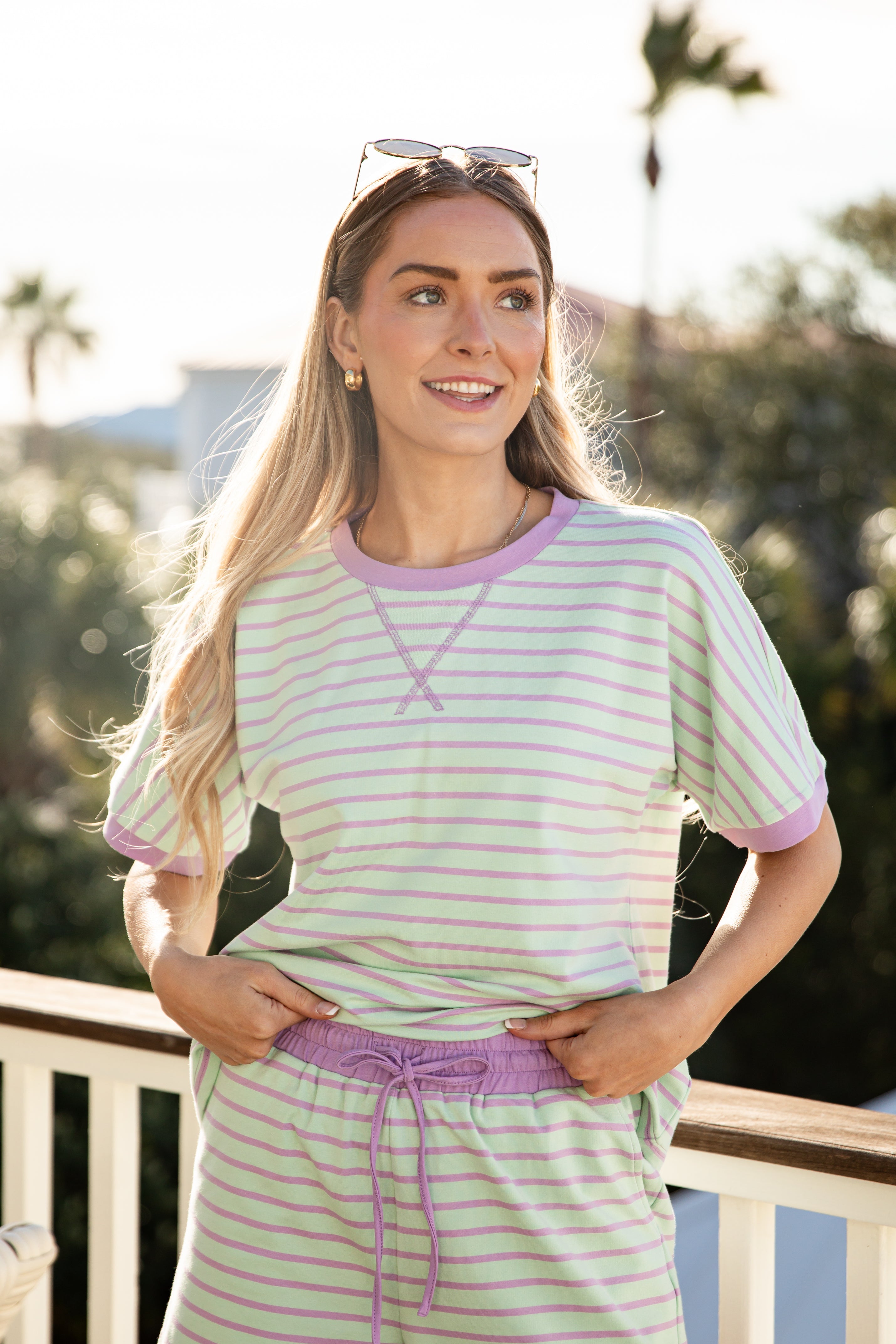 Give You Joy Striped Casual Top - DU DEAL