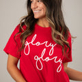 Red Glory Glory Cropped Tee