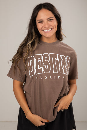 Brown Destin Florida Tee