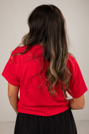 Red Glory Glory Cropped Tee