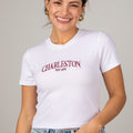 Charleston Est 1670 Crop White Tee