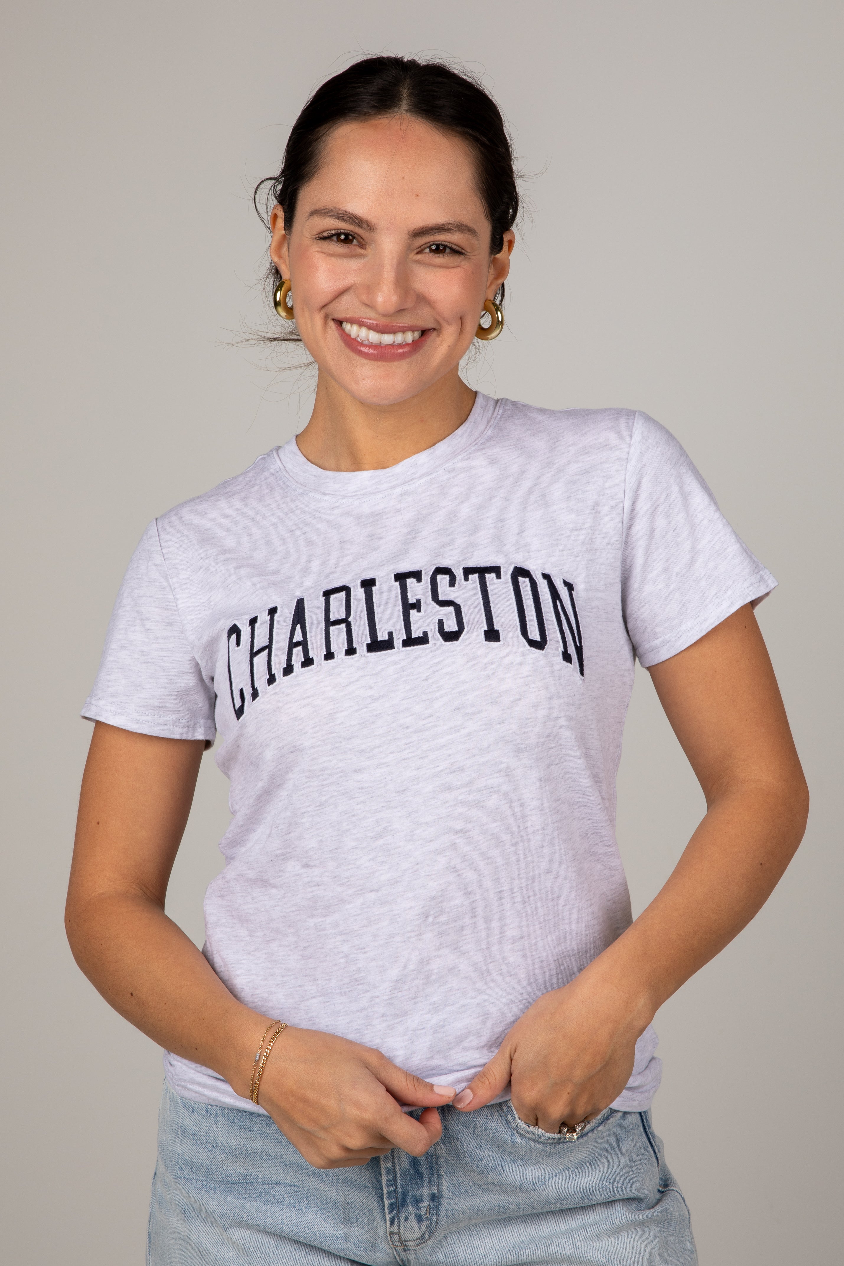Charleston Classic Graphic Heather Grey Tee