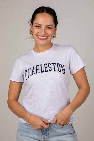 Charleston Classic Graphic Heather Grey Tee