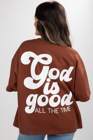 Chestnut God Is Good All The Time Tee