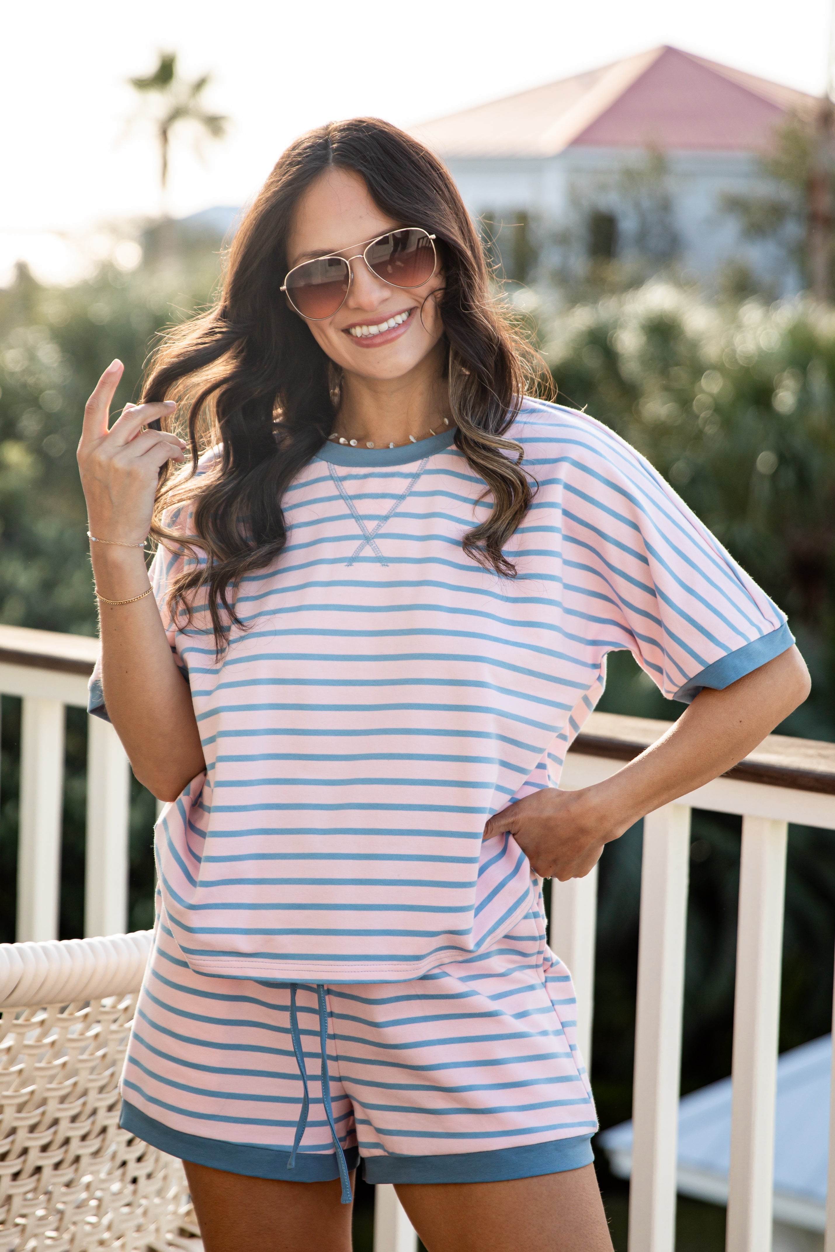 Give You Joy Striped Casual Top - DU DEAL