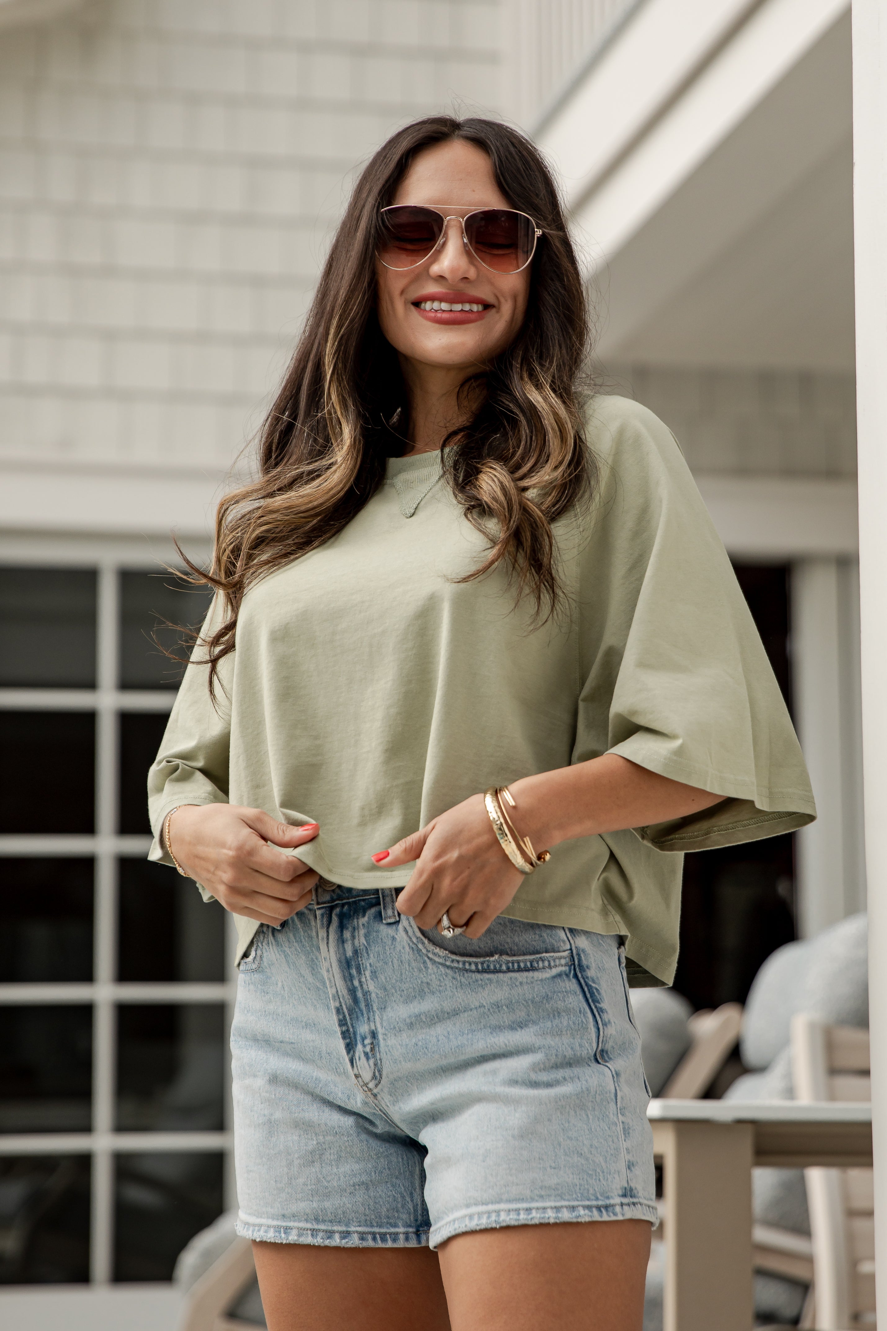 Soft Sage Everyday Crop Top